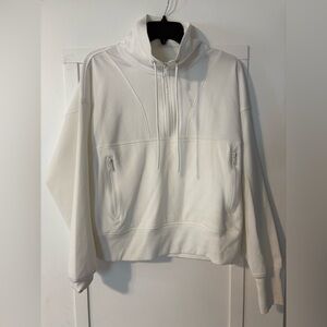 Old Navy Women's Cream Cowl Neck Sweatshirt